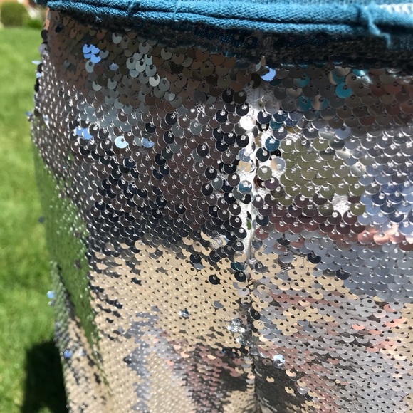 Peace + Love silver sequin flares - Picture 8 of 9